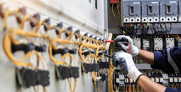 Professional Electrician technician working in Orangeville, UT